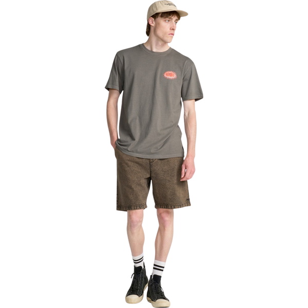 2026 Billabong Mens Burn Out T-Shirt EBYZT00505 - Pewter